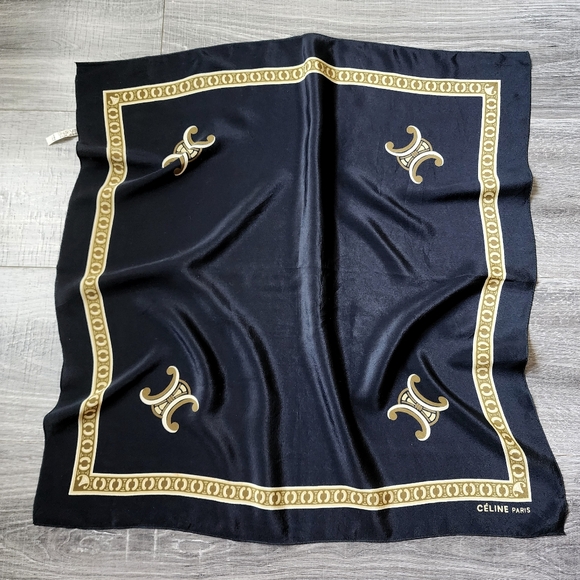 Celine Vintage Silk Bandana - Picture 2 of 15